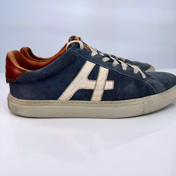 Allen Edmonds Center Court Lace-up Denim Suede Sneaker Sz 10.5 Streetwear Indie - Picture 4 of 10